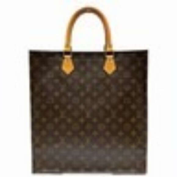 LOUIS VUITTON Monogram Sac Plat Hand Bag M51140 LV Auth 139114 - Picture 1 of 16